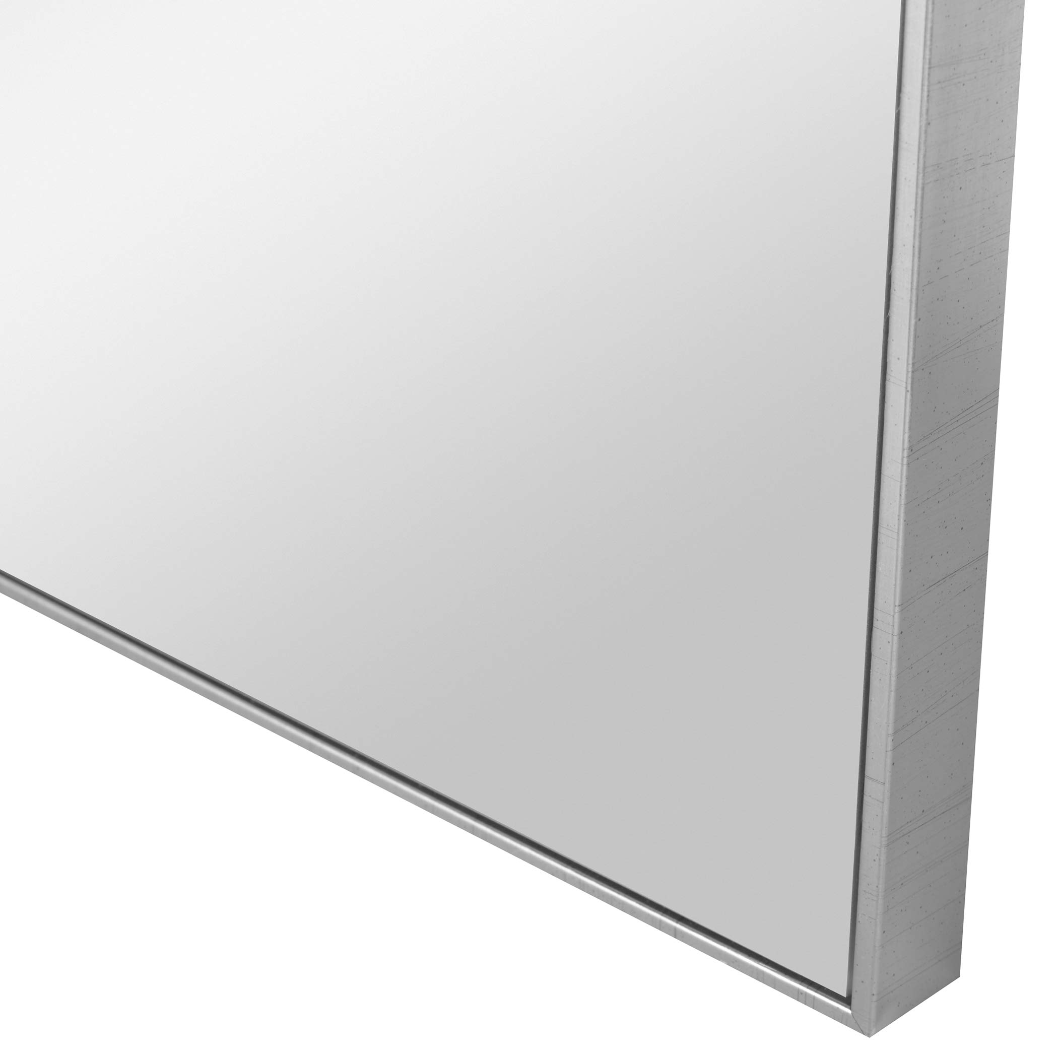 Alexo Silver Square Mirror - Elegant Wall Decor for Living Room, Bedroom & Bathroom | Modern Home Decor & Stylish Vanity Mirror