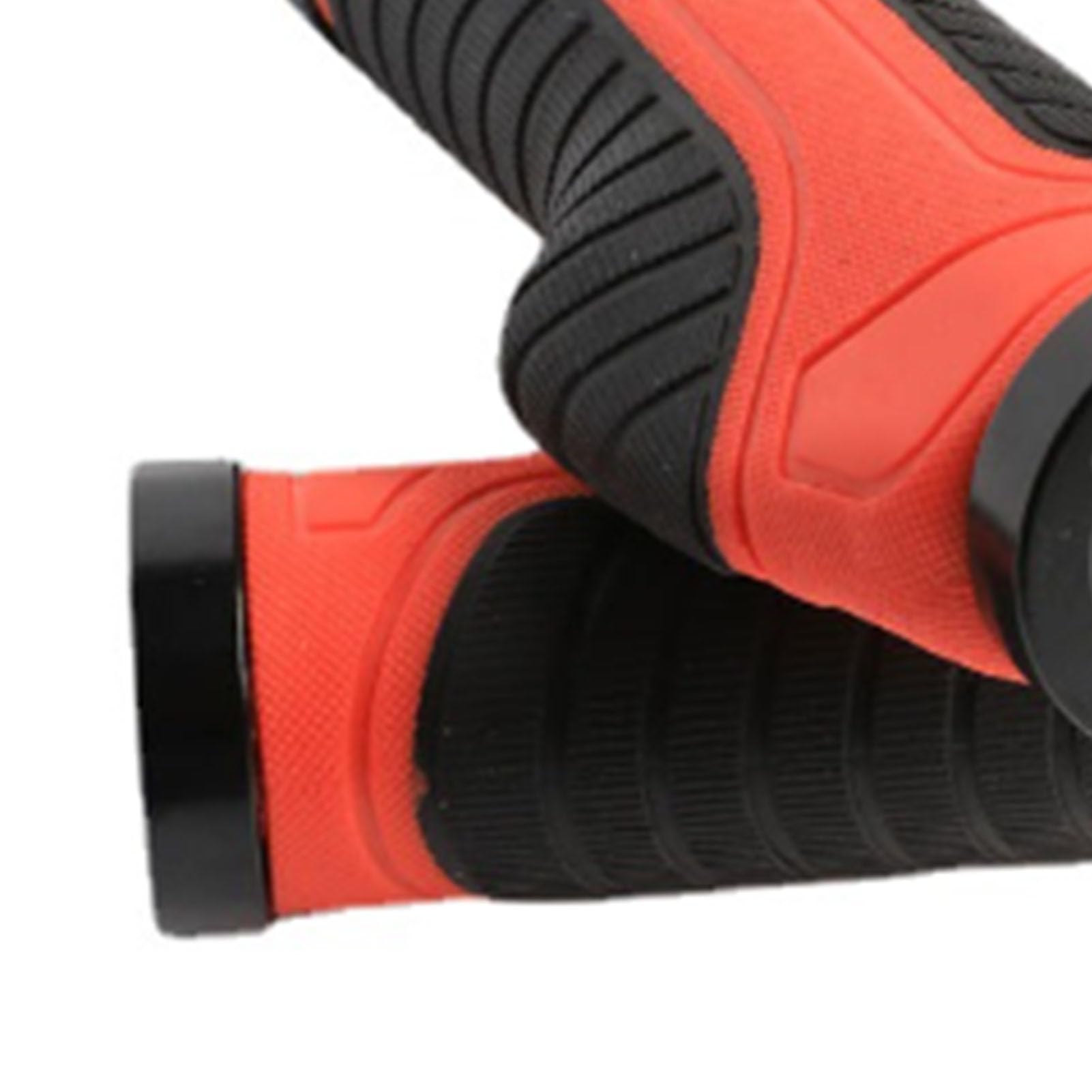 2Pcs Ergonomic Bicycle Handlebar Grips, 13cm/5.1in Anti-Slip Dual Lock Design, Breathable Fixed Handles for Mountain Bikes, Road Bikes, and Commuter Cycling