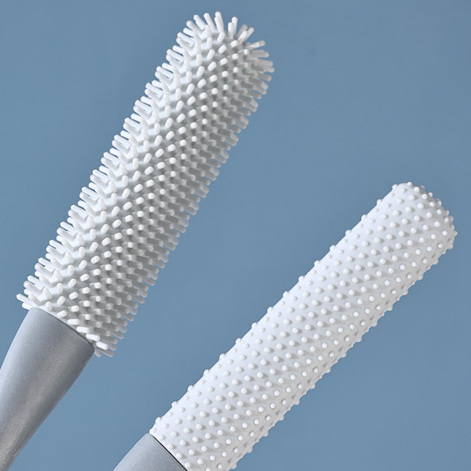 Silicone Toe Brush for Cleaning Toe Gaps - Long Handle Shower Foot Scrubber for Elderly & Seniors - Perfect for Bathroom Hygiene and Pedicure Care