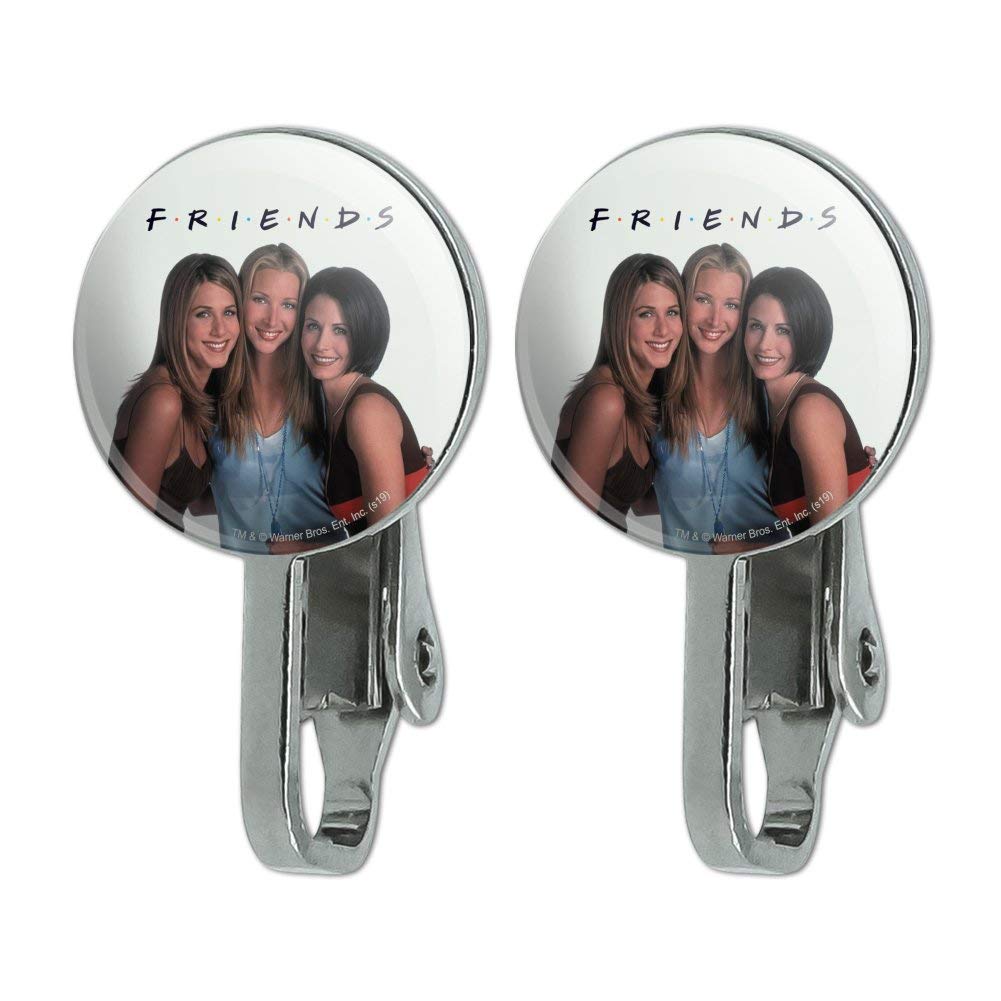 Friends TV Show Themed Girls Novelty Clip-On Stud Earrings - Perfect for Costume Parties, Gifts & Fan Collections