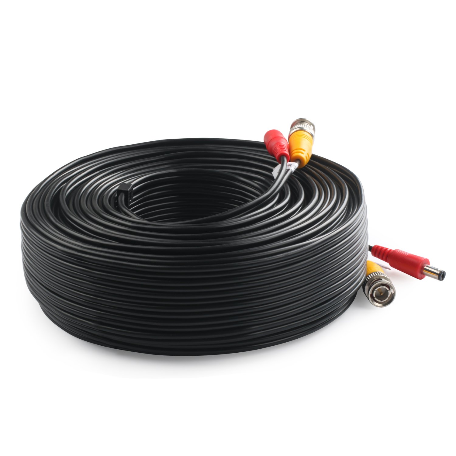 Postta BNC Video Power Cable (2 Pack 130ft) for CCTV DVR Security Cameras - Outdoor Surveillance System