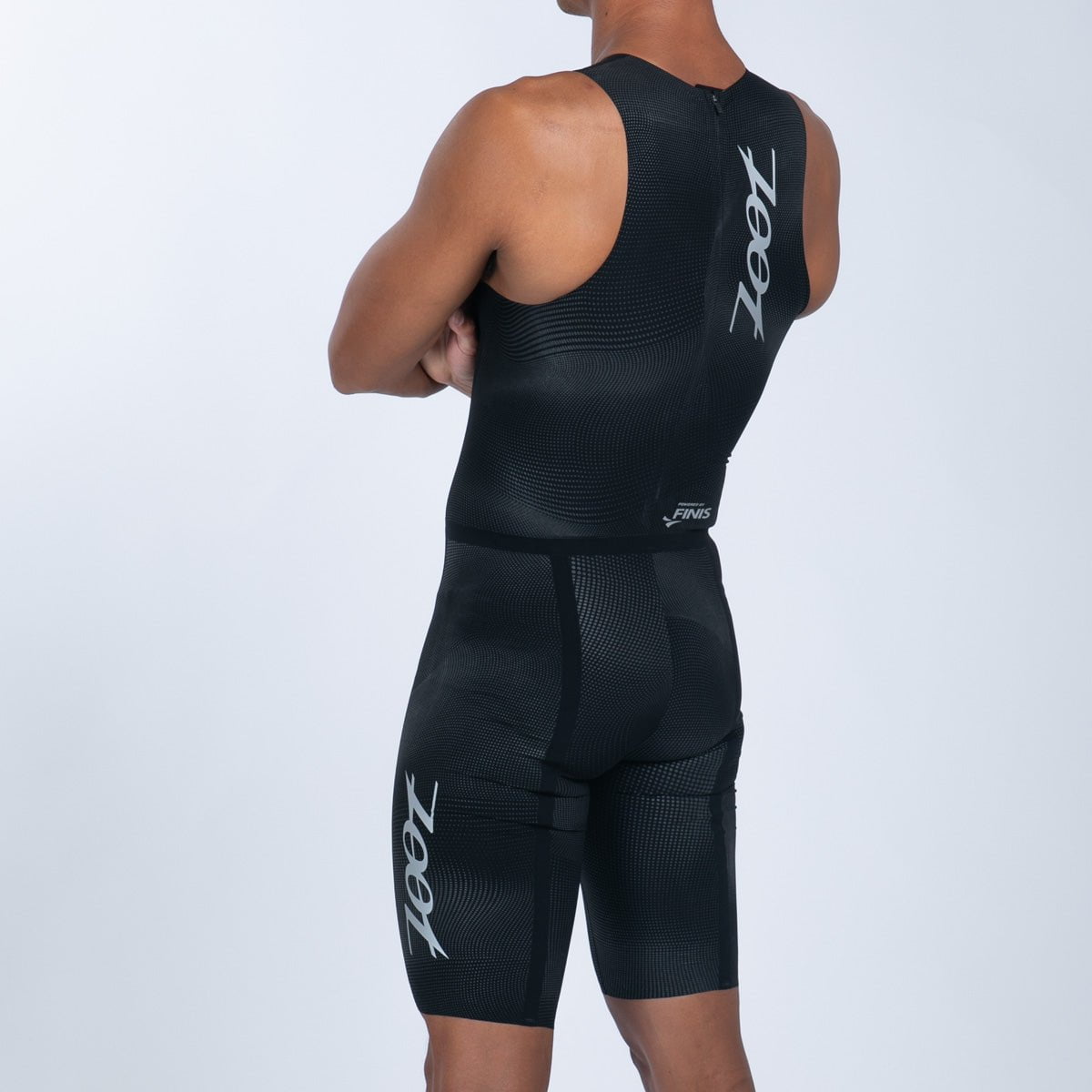 Men's Ultra HydroX Swimskin - High-Performance Swimwear for Competitive Swimming & Training - Black