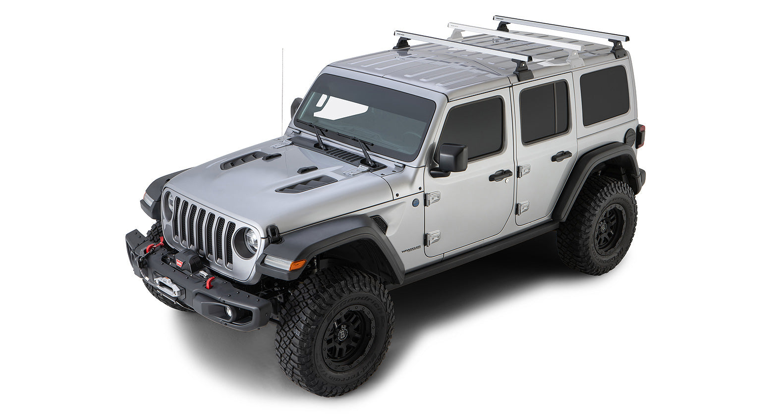 Heavy Duty RLT600 Roof Rack for Jeep Wrangler 2018-2023 (4 Door) - Black Steel 2-Bar Backbone System - Perfect for Off-Road Adventures & Outdoor Gear Transport