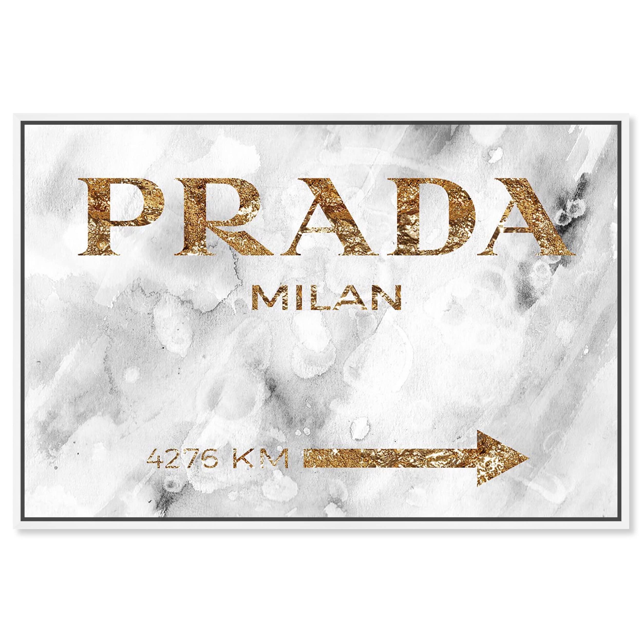 Oliver Gal Artist Co. Contemporary 10x15 Inch Milan Gold Framed Canvas Wall Art - Elegant Home Decor for Living Room, Bedroom & Office
