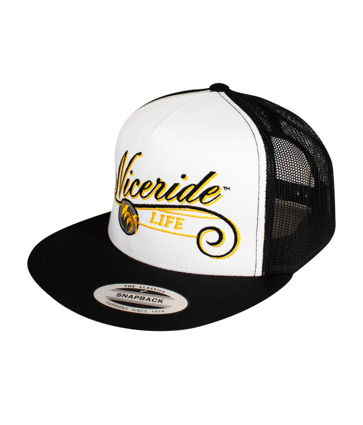 The Life - Yellow Classic 6006 Snapback Trucker Baseball Hat | Vintage Style Adjustable Cap for Men & Women | Perfect for Outdoor Sports, Concerts, and Streetwear Fashion