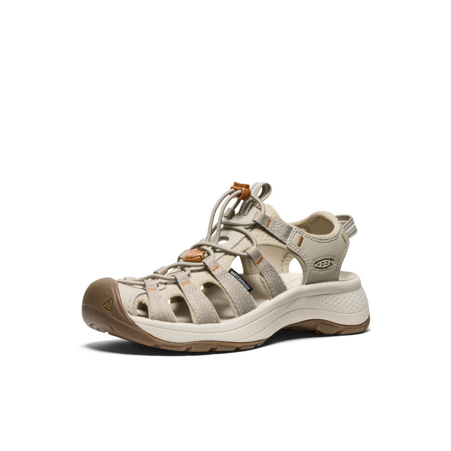 Women's Astoria West Comfortable Leather Sandals - Plaza Taupe/Roasted Pecan | Casual Summer Walking Shoes for Beach, Vacation & Everyday Wear