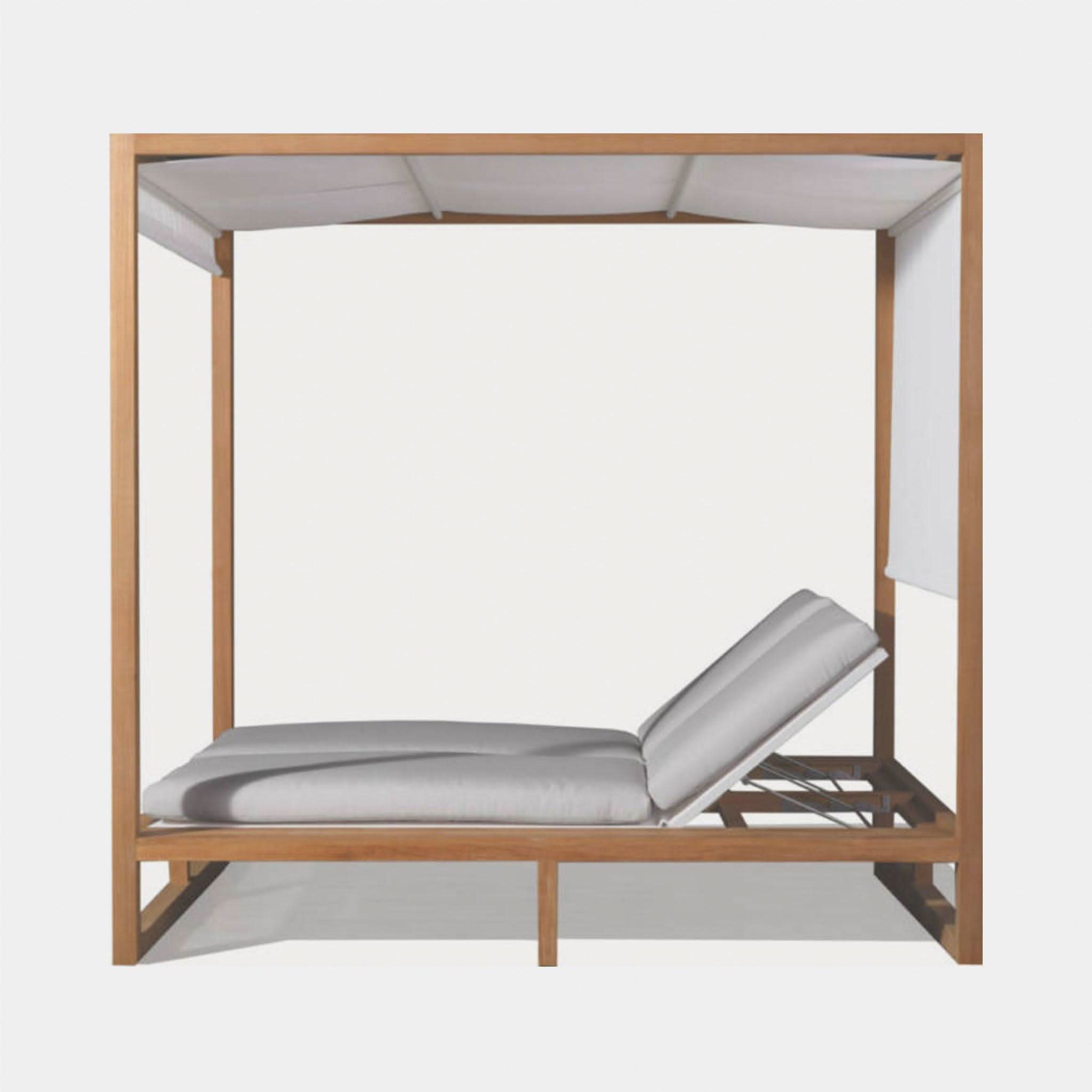 Premium Hayman Teak Batyline Cabana - Durable Outdoor Sunshade for Poolside, Beach & Patio Relaxation
