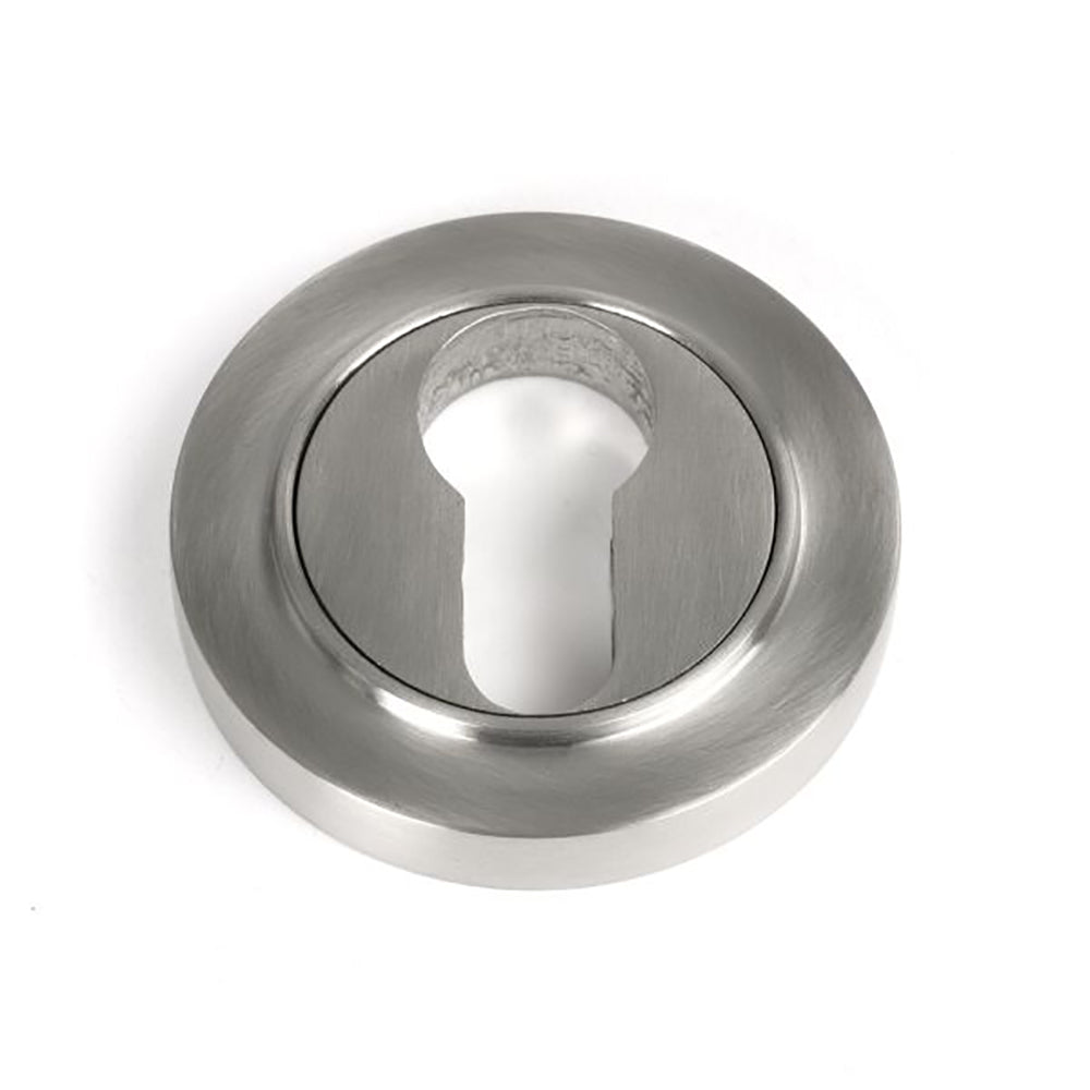 Stainless Steel Satin Finish Round Euro Concealed Escutcheon - Perfect for Modern Bathroom & Kitchen Faucet Installations