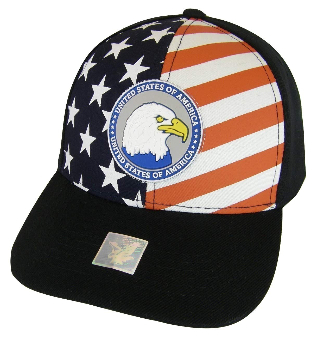 USA Flag & Eagle Patriotic Adjustable Baseball Cap - Perfect for 4th of July, Memorial Day & Outdoor Events