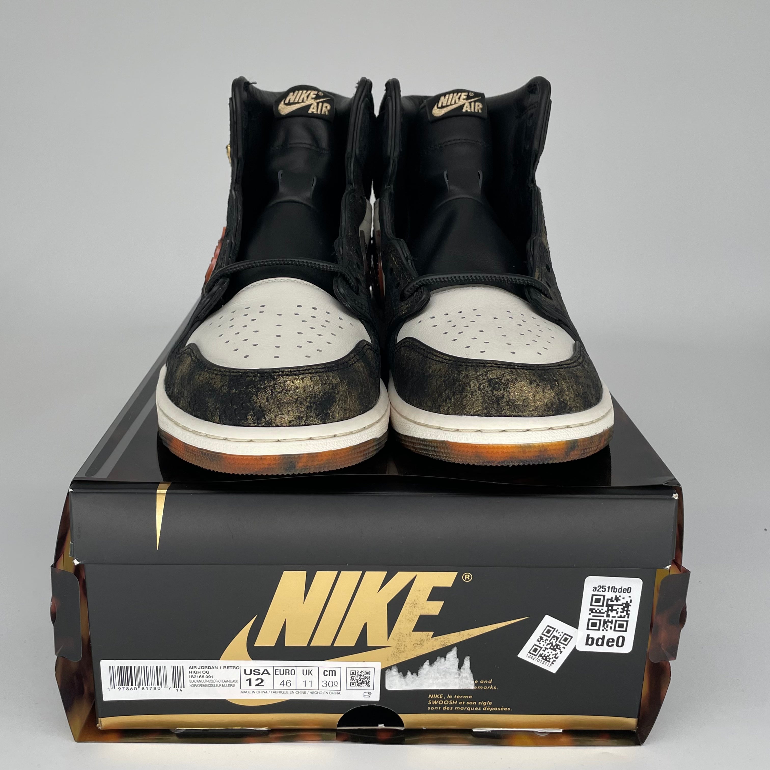 AIR JORDAN 1 XUANWU Year of the Snake Sneakers - Men's Size 12 (IB3165-091) | Limited Edition Basketball Shoes for Collectors & Streetwear Fashion