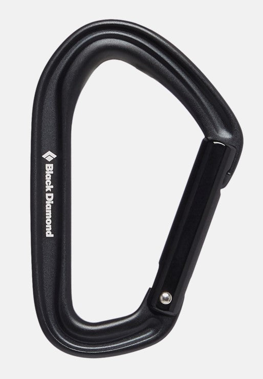 Black Diamond HotForge Straight Gate Carabiner - Lightweight & Durable Climbing Carabiner for Rock Climbing, Hiking & Outdoor Adventures | Perfect for Belaying, Rappelling & Gear Organization