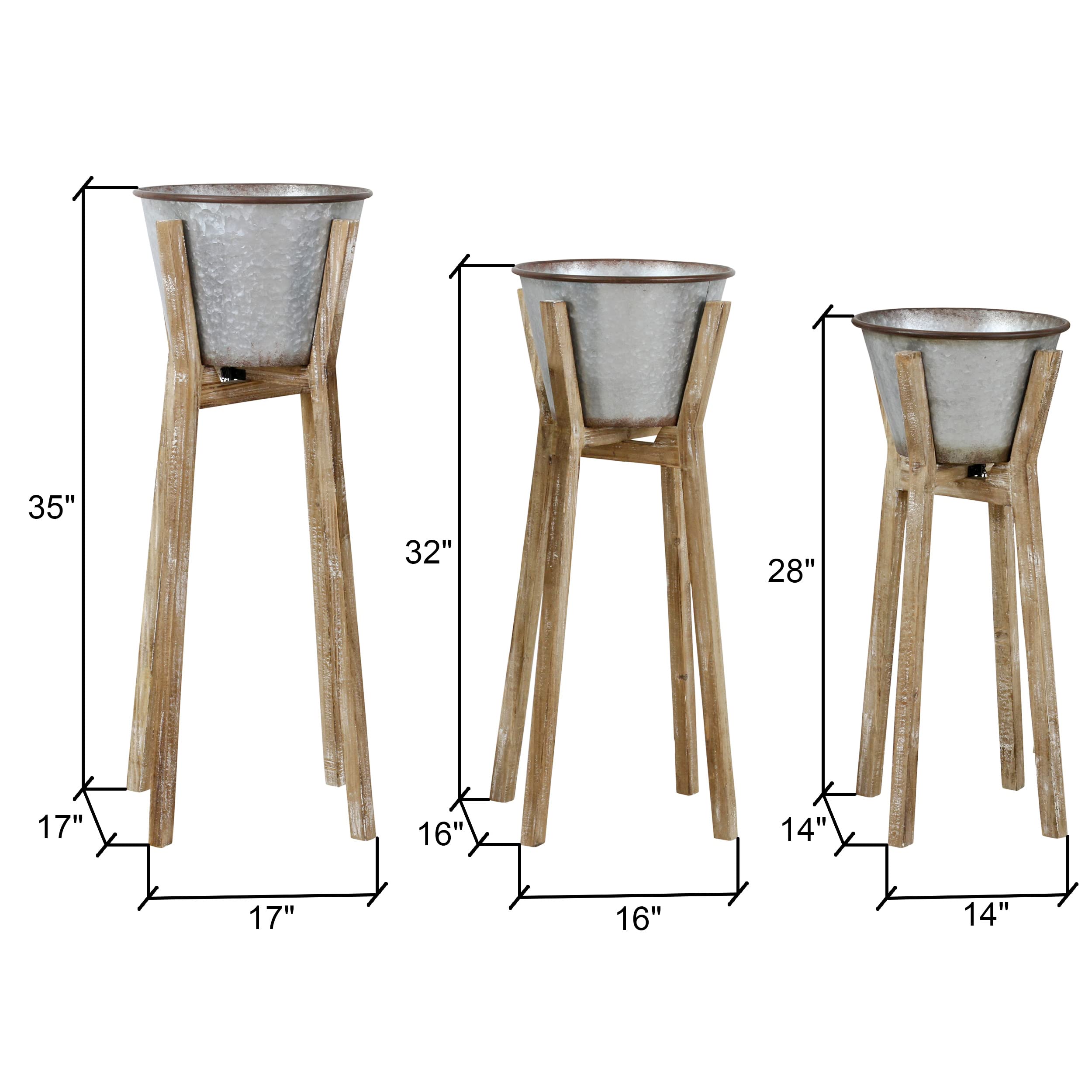 5582 Brown Planters - Durable Garden Plant Pots for Indoor & Outdoor Plants | Perfect for Home Decor, Balcony, Patio & Office Spaces