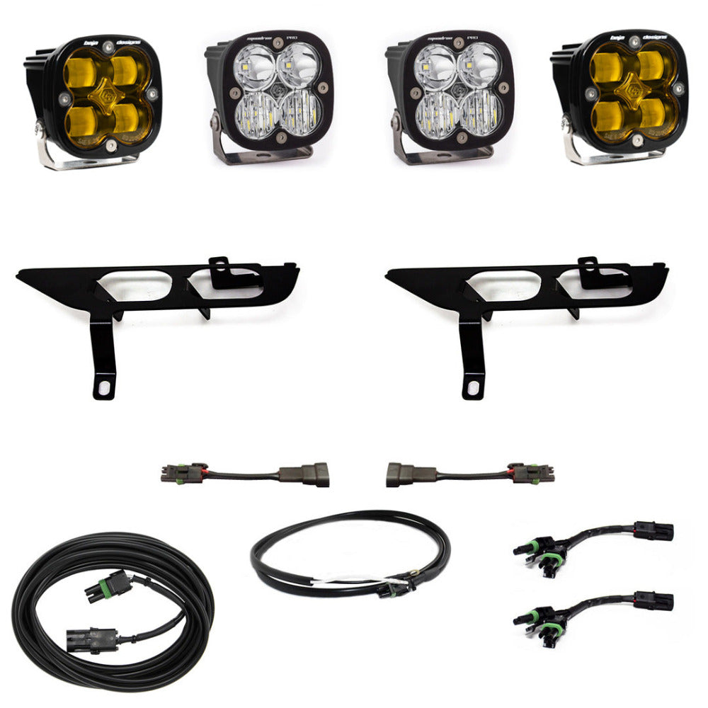 2021-2023 Ford F150 Baja Designs Squadron Sport LED Fog Light Kit - No DRL (Daytime Running Lights) | Off-Road Lighting Upgrade for Enhanced Visibility in Fog & Night Driving