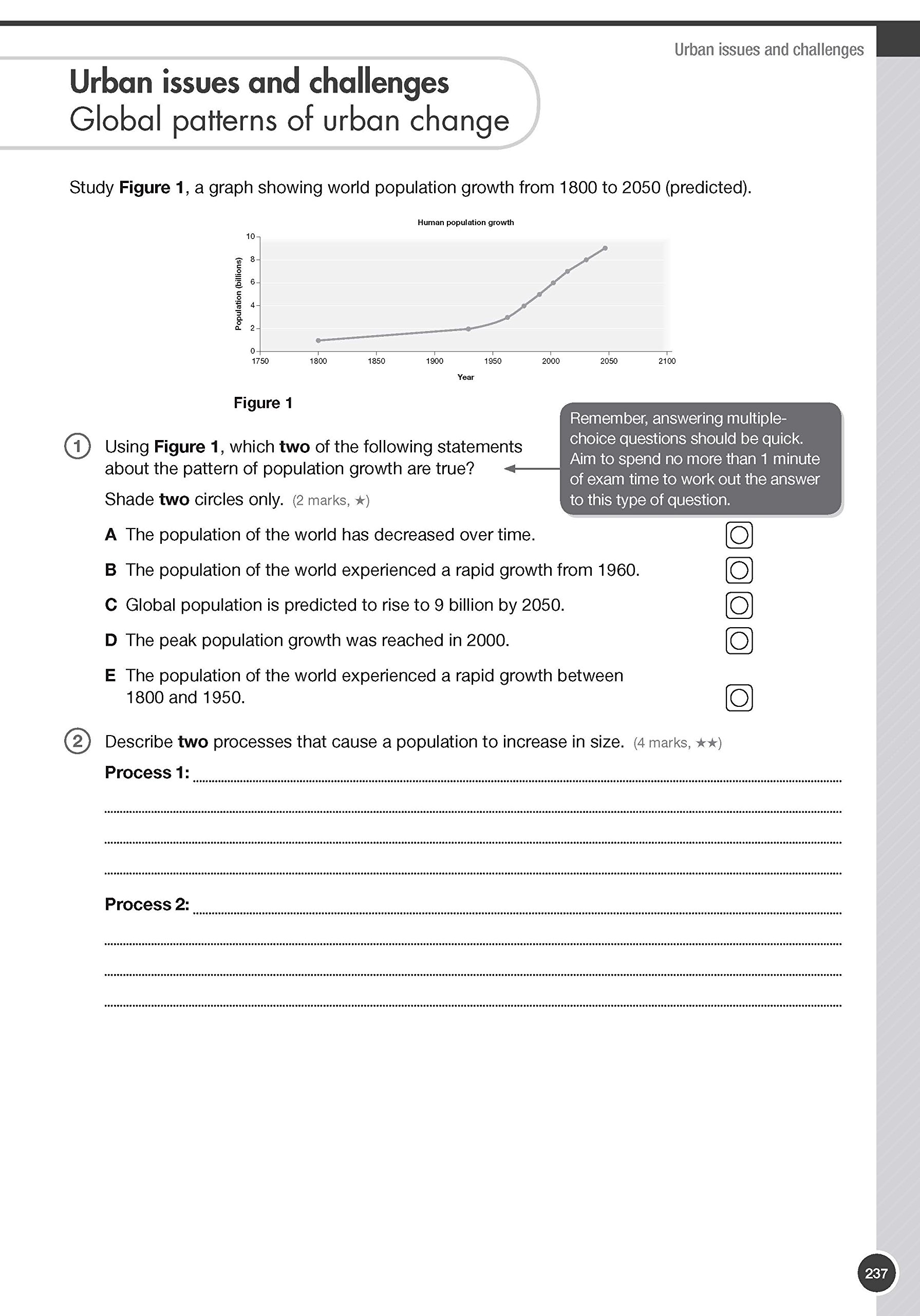 AQA Geography Revision & Practice Book - Comprehensive Study Guide for GCSE & A-Level Students | Perfect for Exam Prep & Classroom Learning
