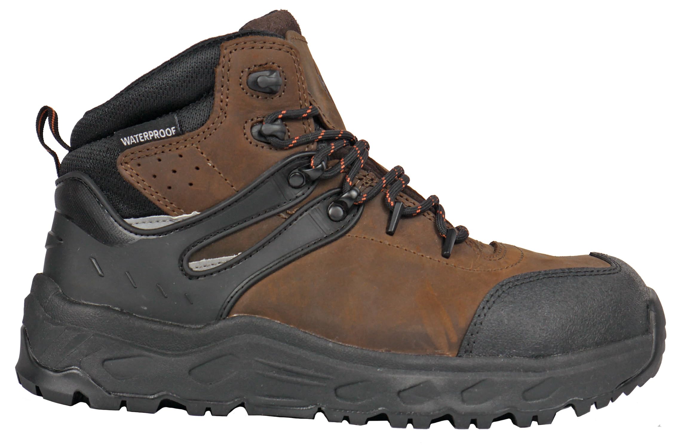 Men's Stomp Aluminum Safety Toe Waterproof Work Boots - Big Sizes for Construction, Warehouse & Outdoor Work