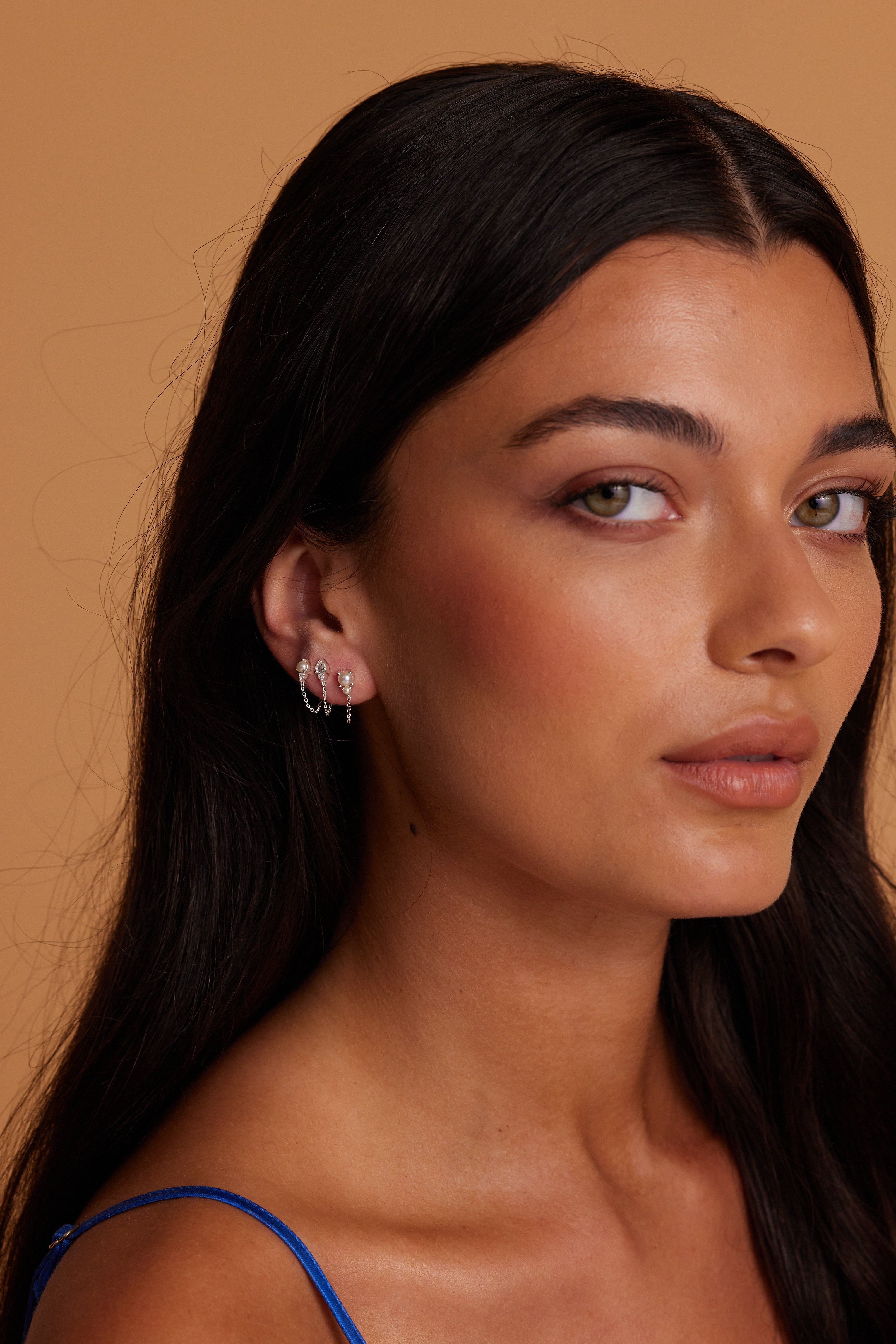 June Ombre Pearl Birthstone Silver Stud Earrings for Women - Perfect Gift for Birthday, Anniversary & Special Occasions