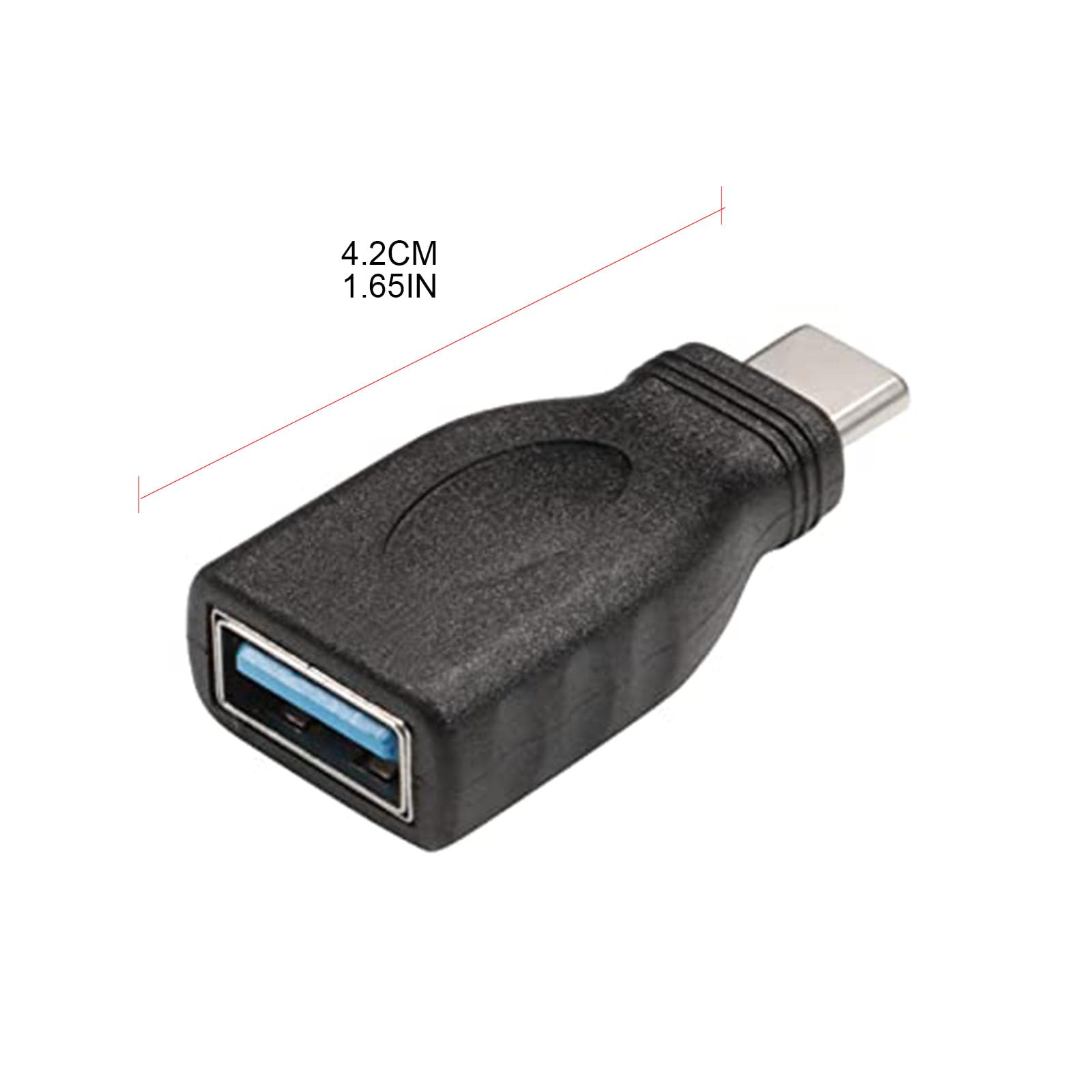 Yooghuge USB 3.0 Type-C Male to USB-A Female Adapter Converter - High Speed Data Transfer & Fast Charging for MacBook, iPad Pro, Samsung Galaxy - Perfect for Office, Travel, and Home Use
