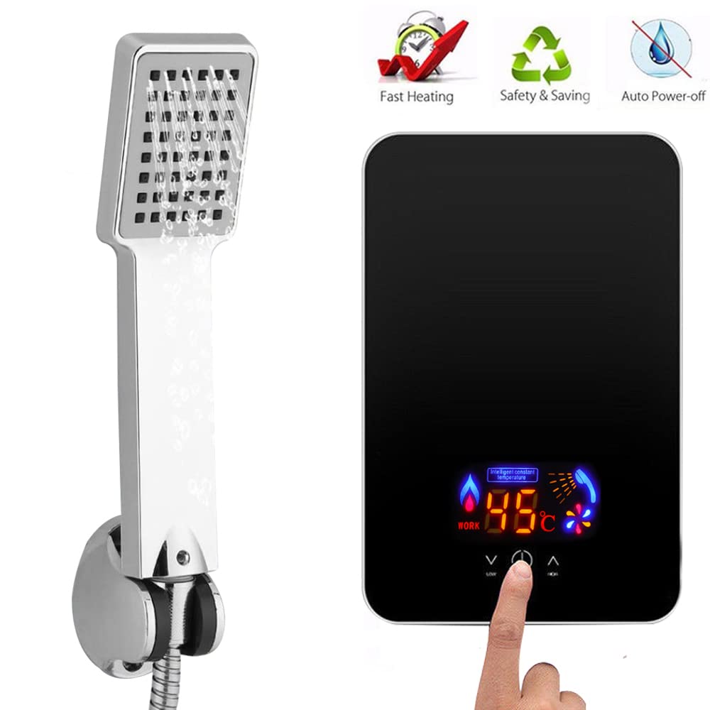 6500W 220V Tankless Electric Water Heater - Digital Display Instant Hot Water System with Self-Modulating Technology for Bathroom, Kitchen & Hotel Use | Energy Efficient On-Demand Heating Solution for Homes and Commercial Spaces