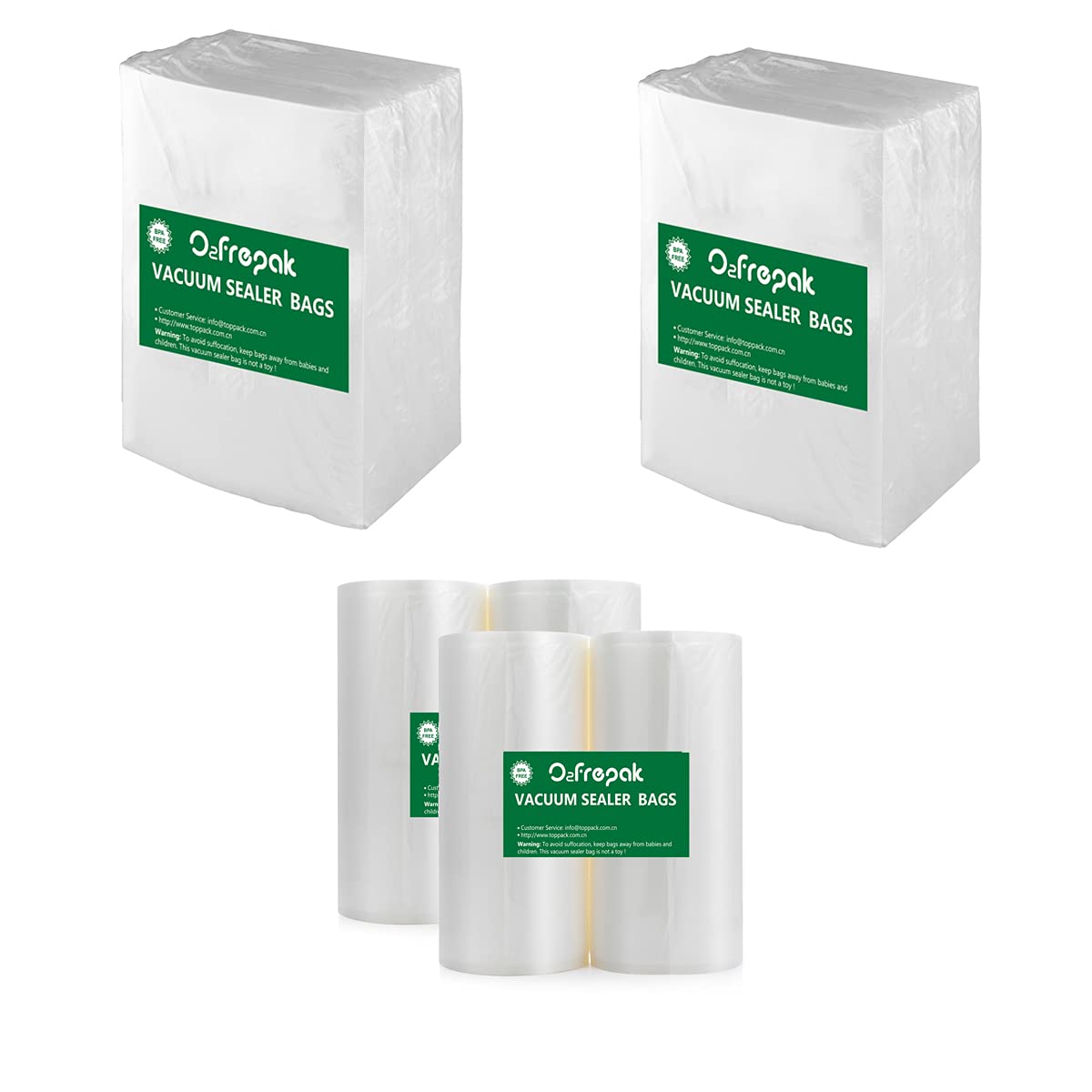 BPA-Free Heavy Duty Vacuum Sealer Bags Rolls - Food Storage Vacuum Sealer Bags for Sous Vide, Meal Prep & Long-Term Food Preservation | Cut-to-Size Rolls for Freshness & Convenience | Perfect for Freezing, Marinating & Organizing Kitchen Storage