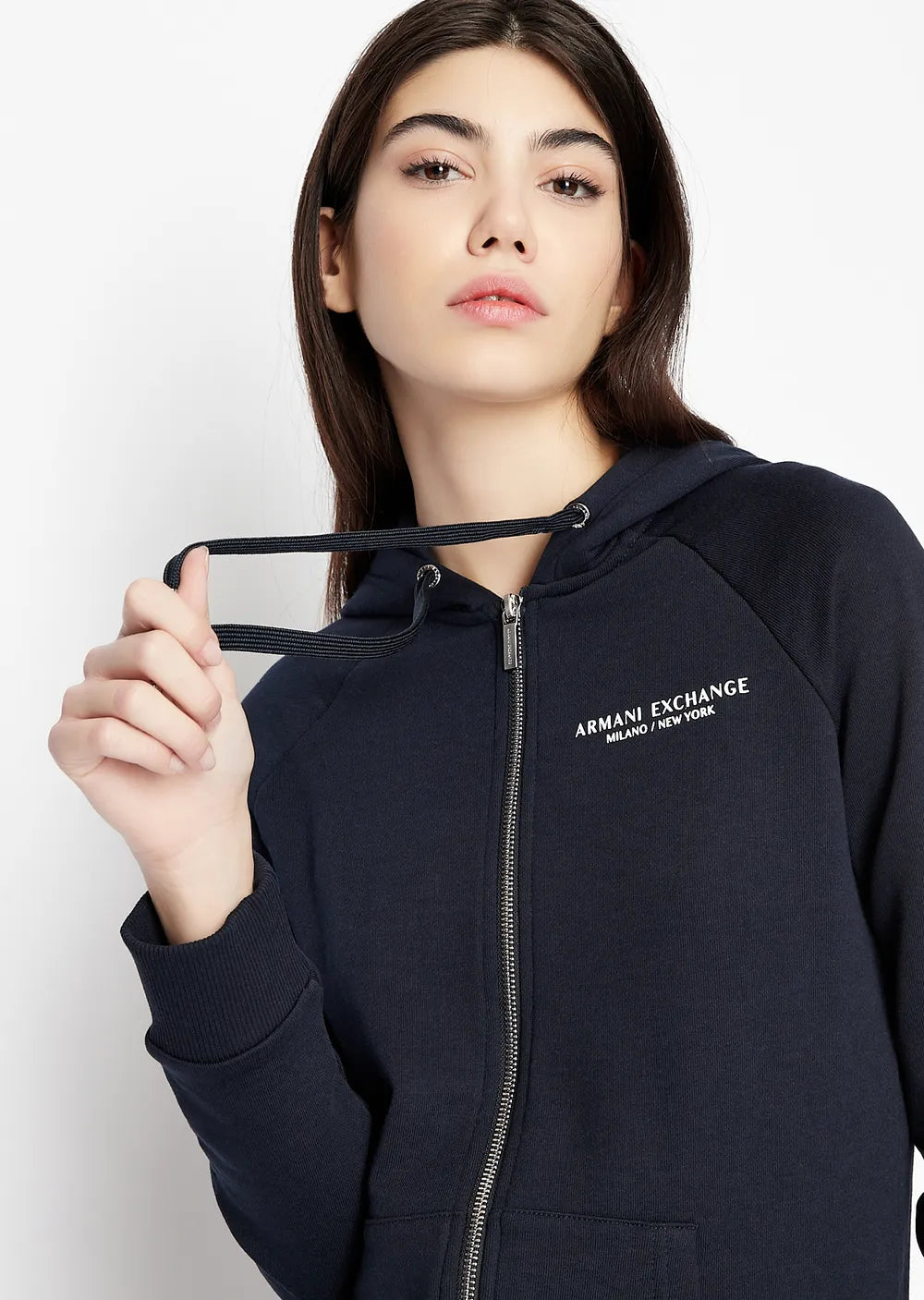 Armani Exchange Milano New York Zip Up Hoodie & Sweatpants Set - Men's Casual Lounge Wear for Home & Street Style