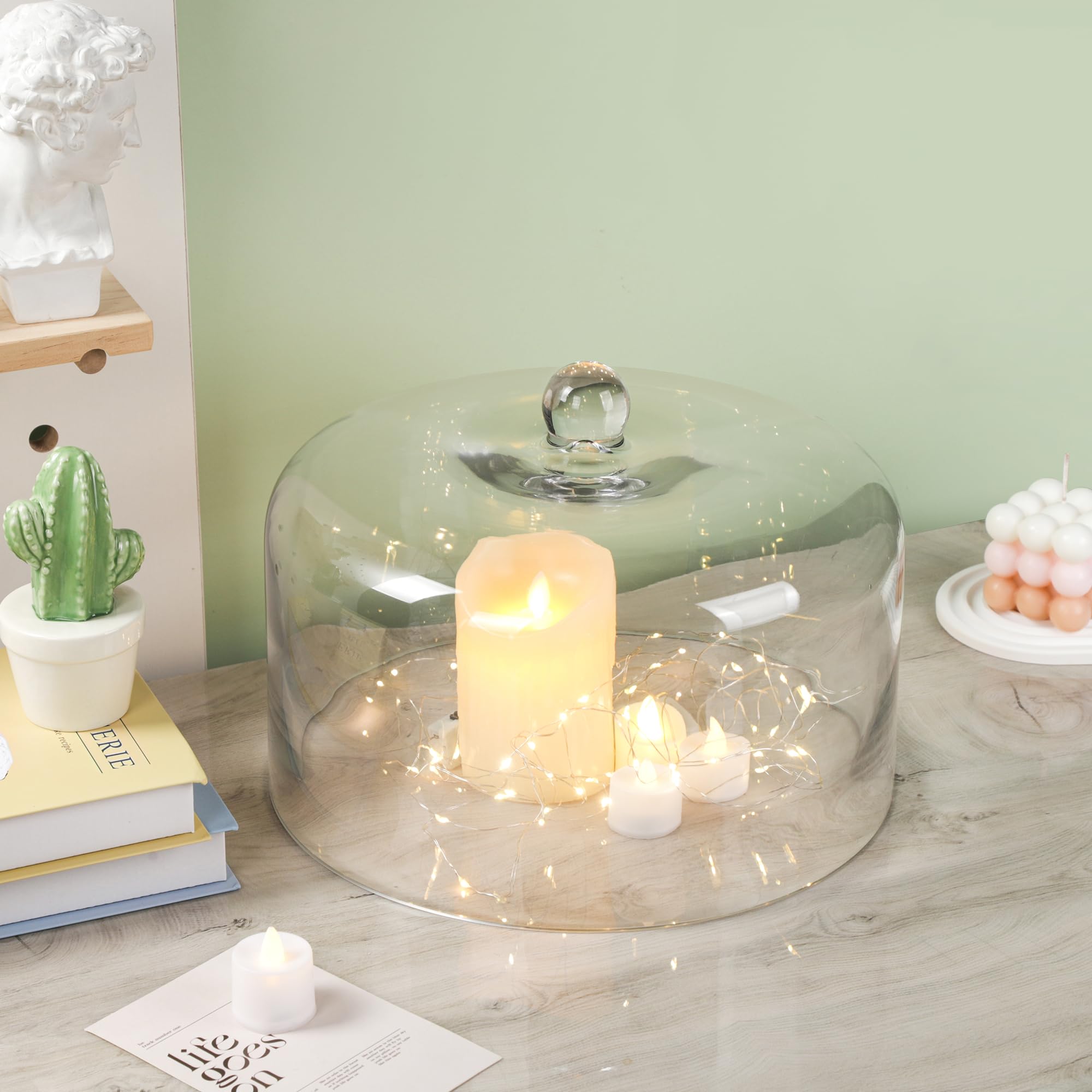 Handmade Sturdy Glass Cake Dome - 12
