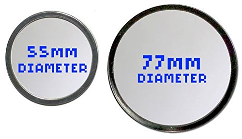 I Love Waffles - 55mm Round Compact Mirror with Cute Waffle Design | Perfect for Makeup Touch-ups, Handbag Essentials & Gift Giving