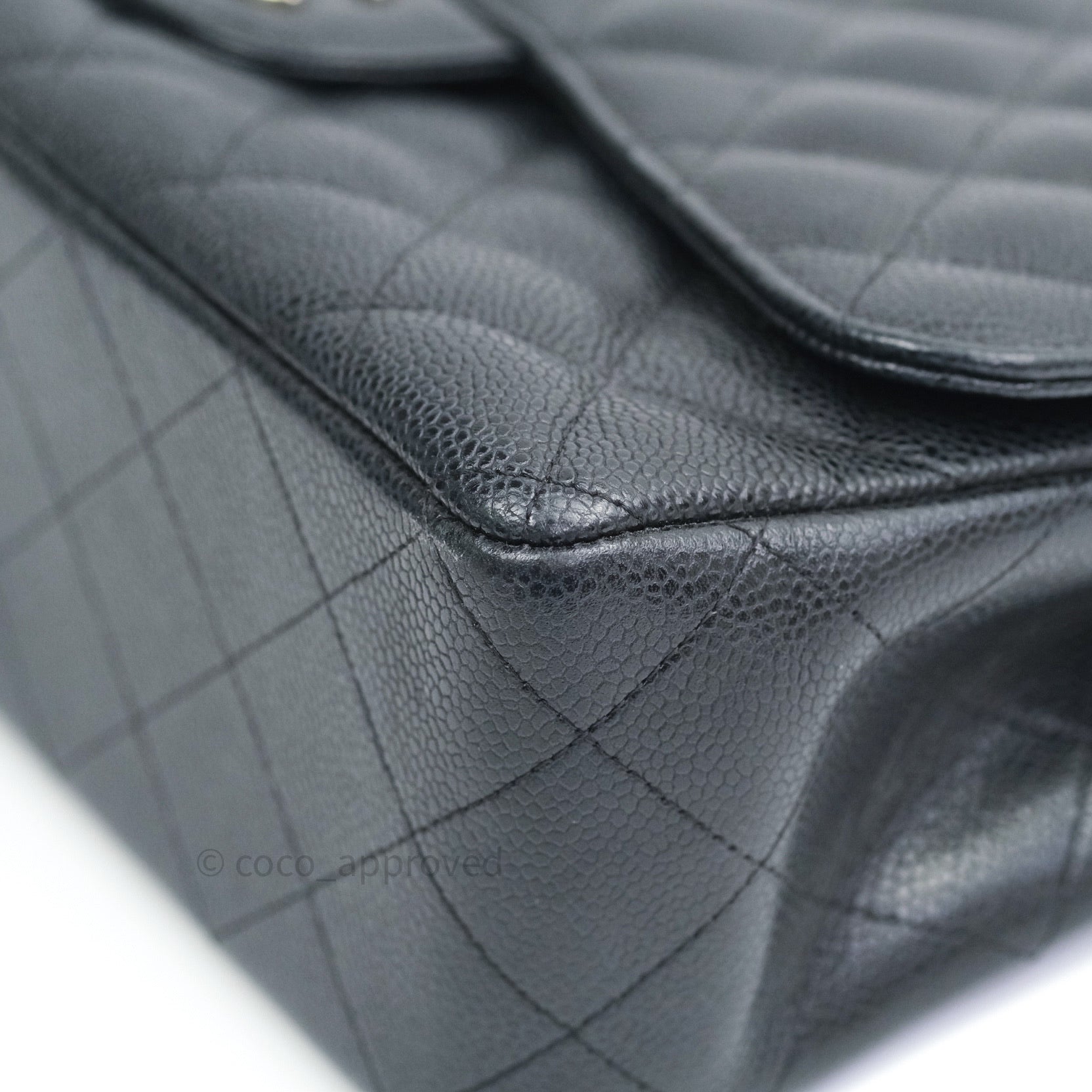 Chanel Caviar Quilted Jumbo Double Flap Bag Black with Silver Hardware - Luxury Designer Handbag for Women, Perfect for Parties, Work & Special Occasions