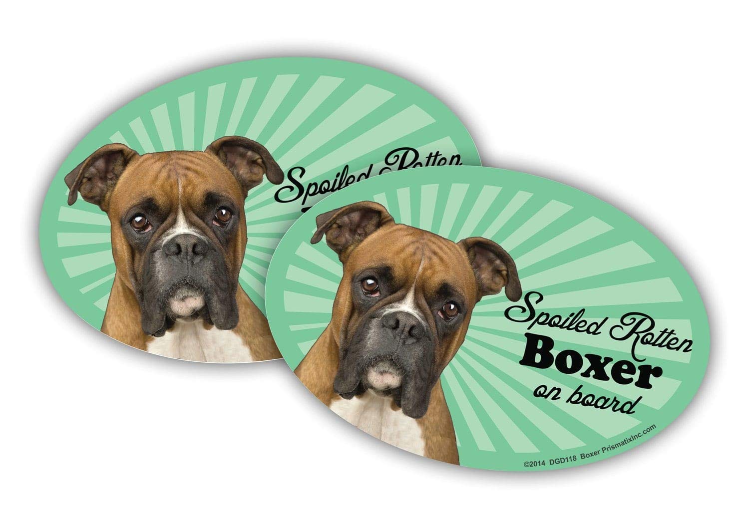 Prismatix Decorative 2-Pack Dog & Cat Oval Car Magnets for Vehicles, Lockers, Fridges - Fun Pet Lover Accessories for Home, Office & Gifts