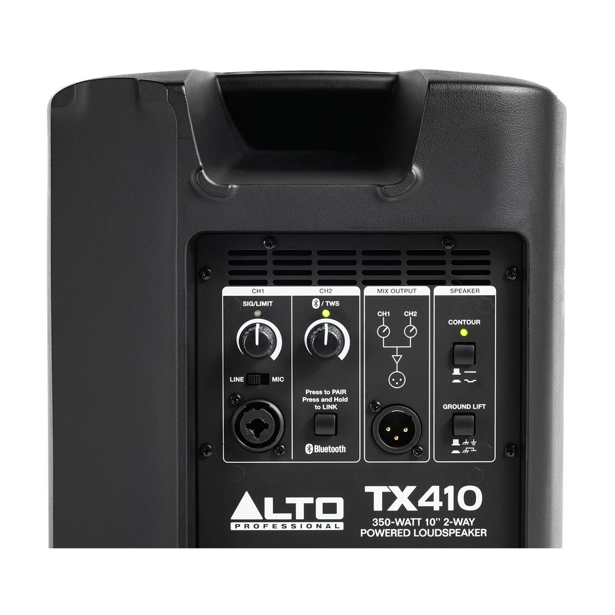 Alto Professional TX410 350 Watt 10 Inch Powered PA Speaker - Perfect for Live Music, DJ Performances, and Outdoor Events