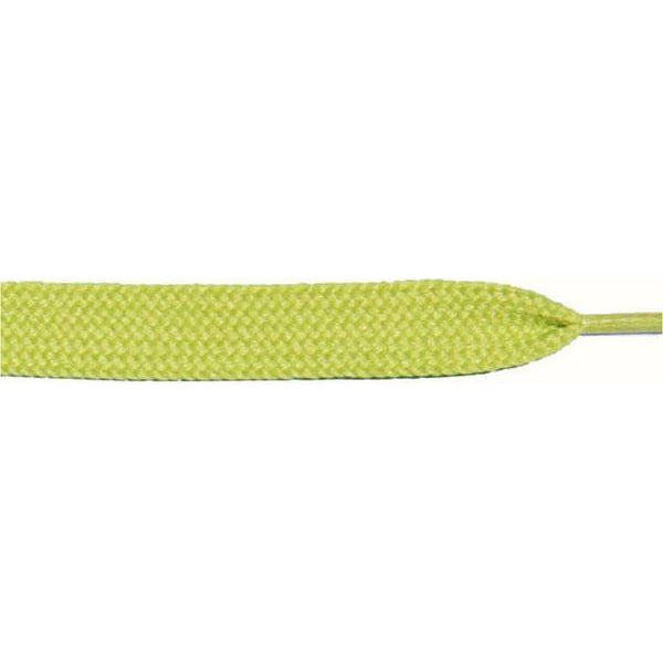 Premium Thick Flat 3/4 Inch Lime Green Shoelaces - 12 Pair Bulk Pack - Durable Replacement Laces for Sneakers, Boots & Casual Shoes