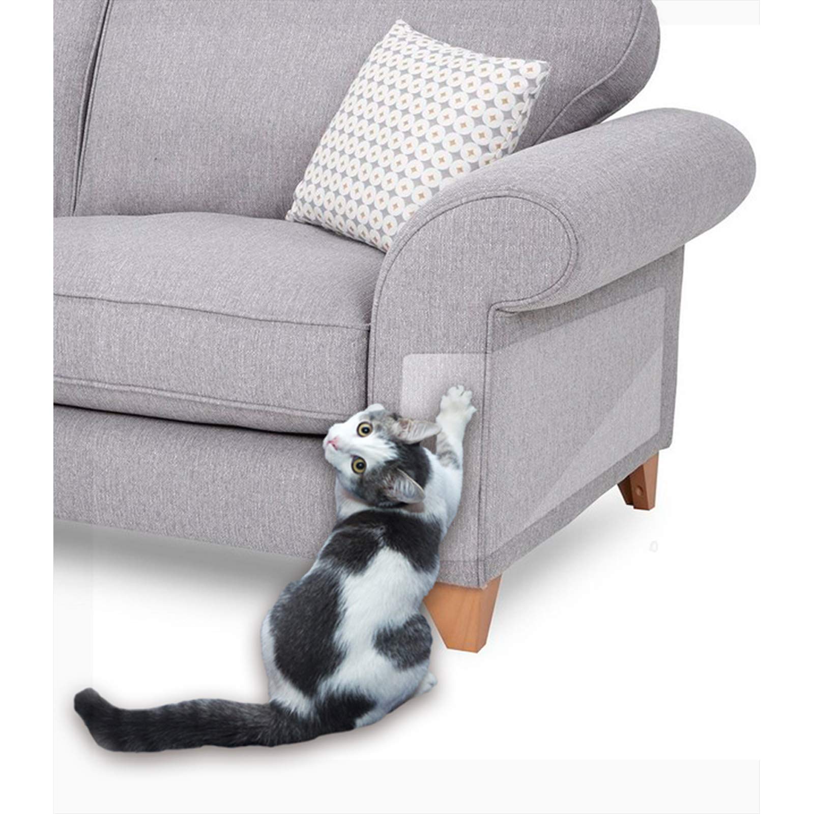 8-Piece Cat Scratch Deterrent Furniture Protectors - 4 X-Large (17
