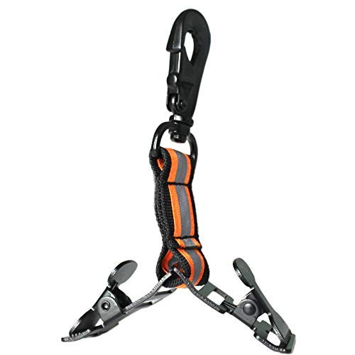 MELOTOUGH Firefighter Glove Clips Strap - Heavy Duty Glove Holder with Swivel Snap Hook & Leash for Firefighters, EMT, First Responders | Secure Glove Storage for Emergency Situations & Outdoor Activities