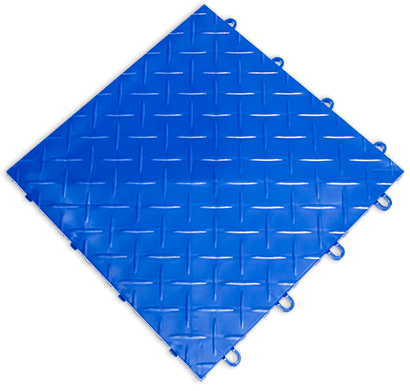 RACEDECK Diamond Original Diamond Plate Tread Garage Flooring System - Durable Interlocking Tiles for Home Garage, Workshop & Commercial Spaces | Easy Installation & Heavy-Duty Protection