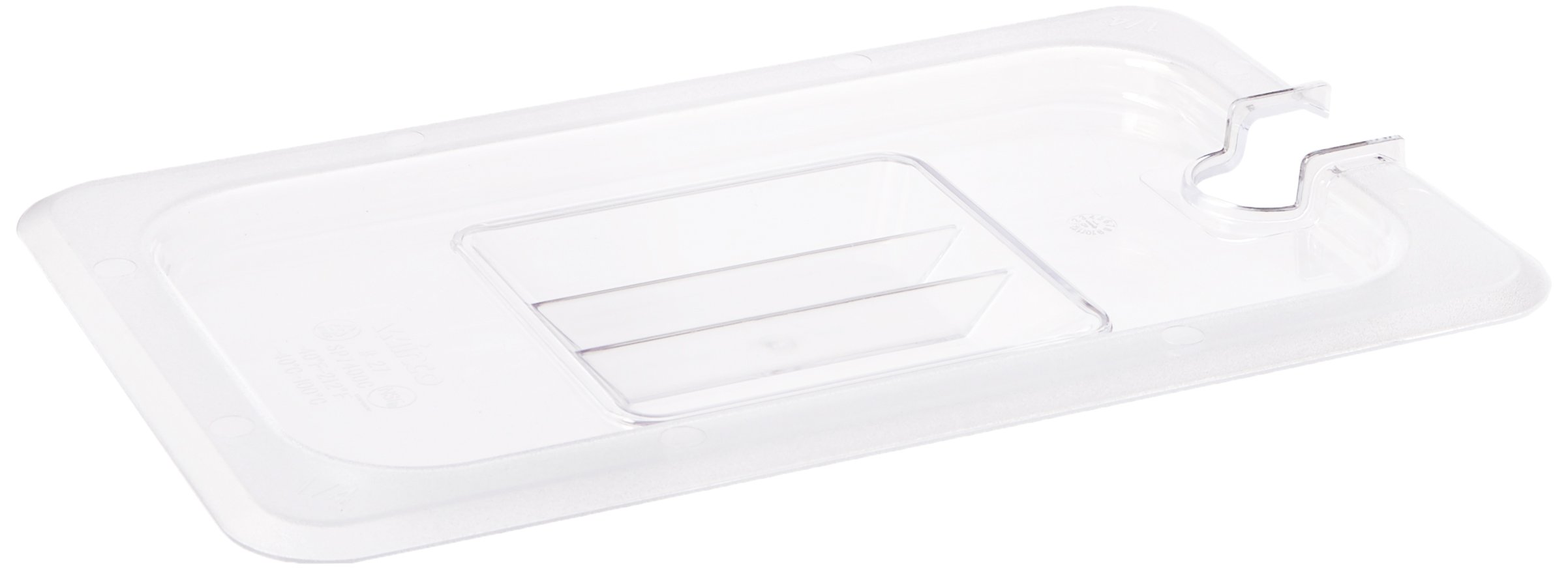 Winco 1/4 Size Stainless Steel Slotted Pan Cover - Perfect for Commercial Kitchens, Food Service & Buffet Display