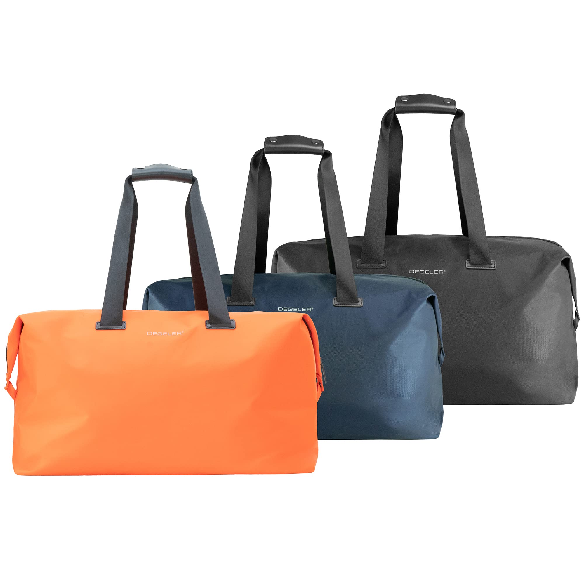 Stylish & Lightweight Weekender Travel Bag for Women & Men - Large Carry-On Duffle Bag for Overnight Trips & Weekend Getaways - Perfect for Air Travel, Gym, Beach & Business Trips - Black
