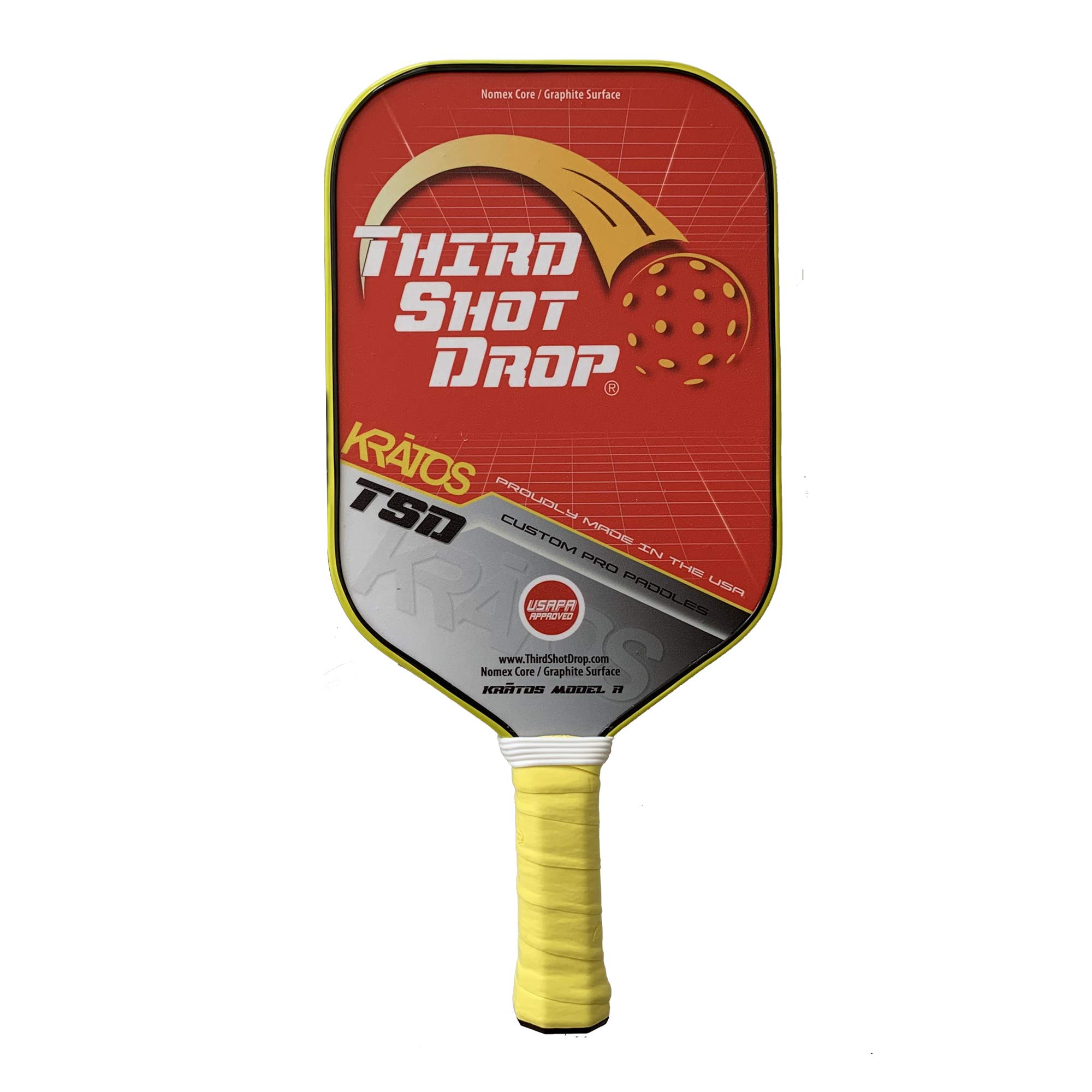 Kratos Elongated Pickleball Paddle - Premium Third Shot Drop Control Paddle for Competitive Play | Perfect for Tournament & Recreational Pickleball Players
