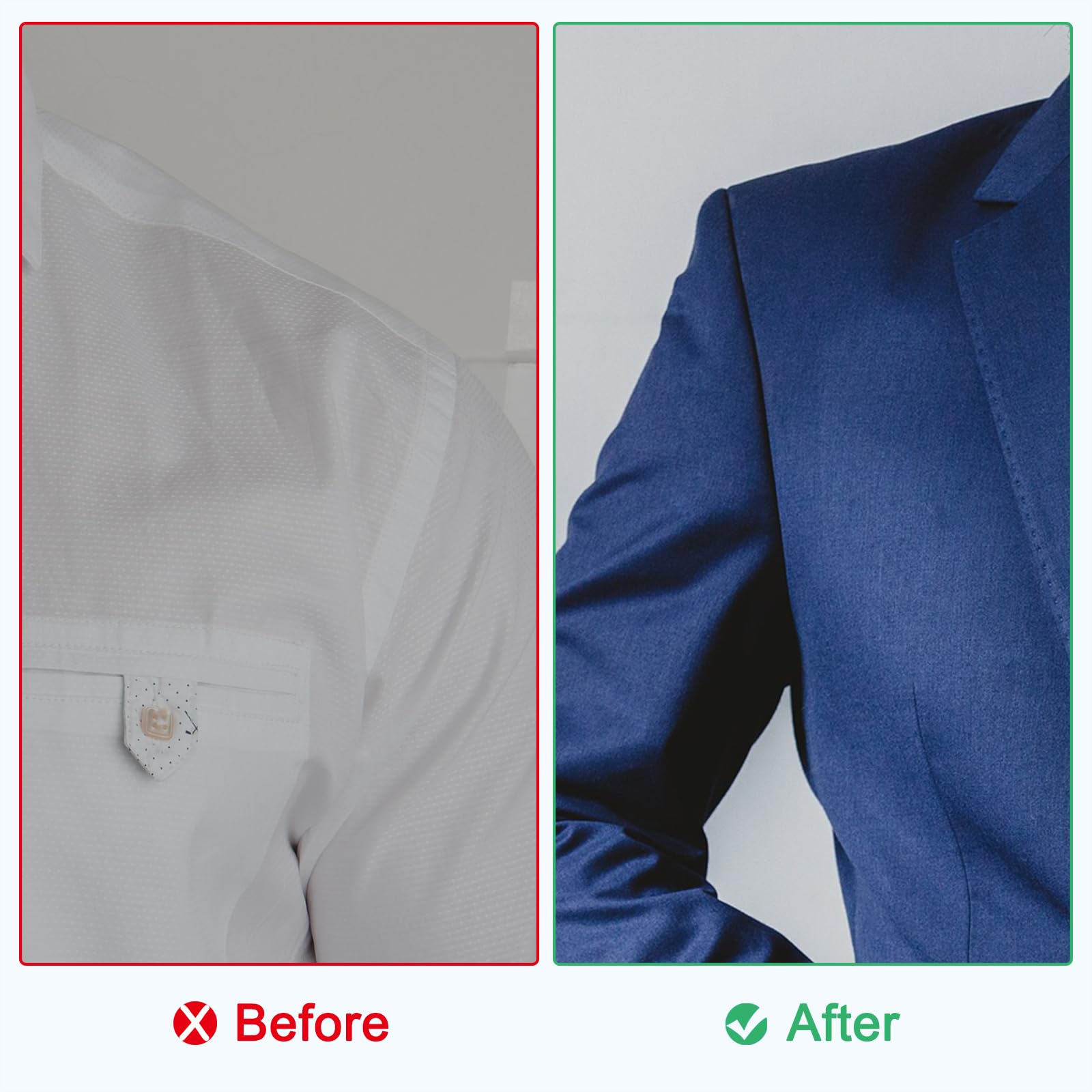 PATIKIL 4 Pairs Shoulder Pads for Suits - Breathable Sponge Shoulder Pads for Men's Blazers & Women's Clothing - Thick Costume Shoulder Enhancers for Sewing & Tailoring (White) - Perfect for Formal Wear, Cosplay & Costume Design