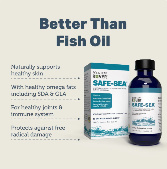 Four Leaf Rover Dog Supplement for Joint Health & Mobility - Safe Sea Kelp Formula for Canine Wellness - Perfect for Active Dogs & Senior Pets