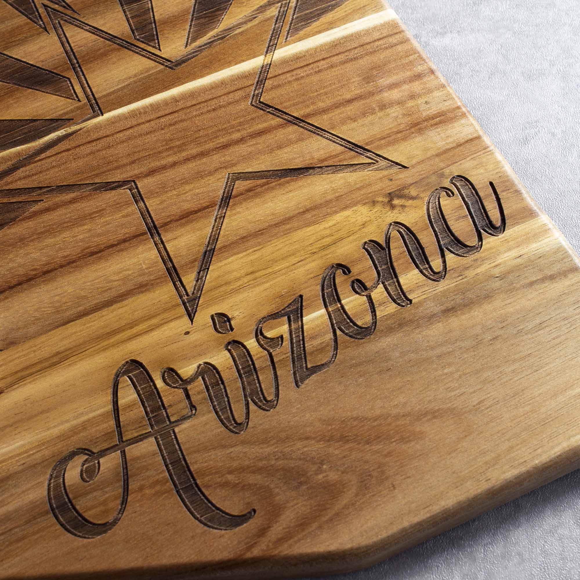 Rock & Branch® Origins Series Arizona Cutting Board - Premium Wooden Chopping Board for Kitchen, Butcher Block for Meat, Cheese, and Vegetables - Perfect for Home Chefs and Food Prep