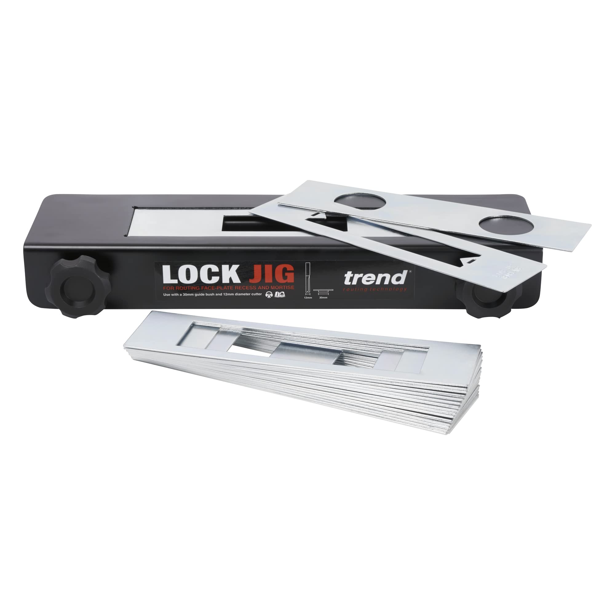 Premium Lock Jig Kit for Woodworking - Perfect for Routing Face-Plate Recess & Mortise Joints | Ideal for Cabinet Making, Door Installation & Furniture Building