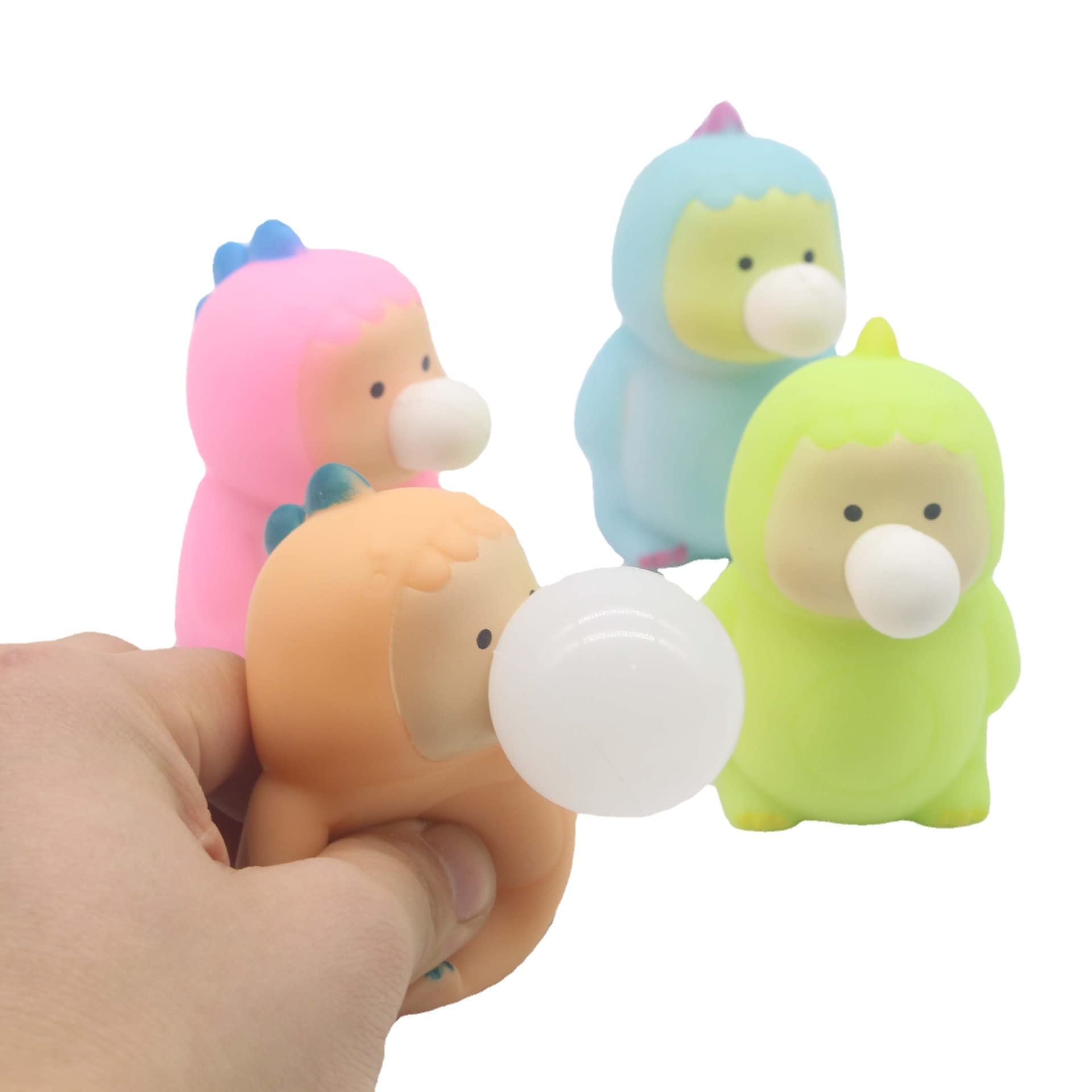 4-Pack Spit Bubble Squeeze Toys for Kids - Fun Stress Relief & Party Favors - Perfect for Birthday Gifts, Classroom Rewards & Sensory Play (G-2)