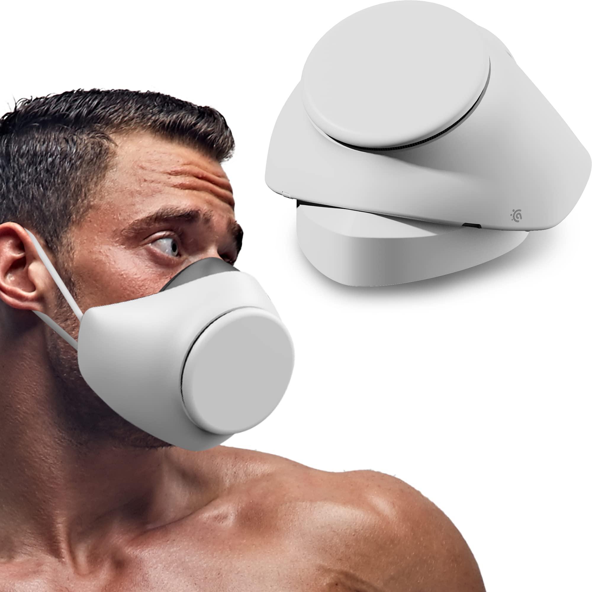 CALAB Aero Breath FE Version FDA Approved Mask - Wearable Air Purifier with Electric Fan for Spray Painting, Chemical & Formaldehyde Protection - Ideal for Construction, DIY Projects & Industrial Work