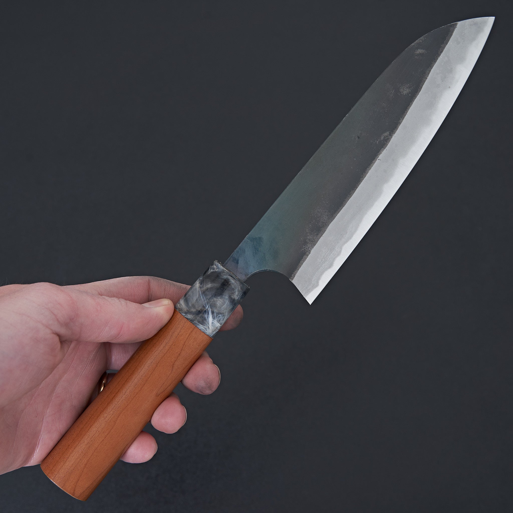 Masakage Mizu Santoku Knife 165mm - High Carbon Steel Japanese Kitchen Knife for Slicing, Dicing, and Chopping - Perfect for Home Chefs and Professional Cooks
