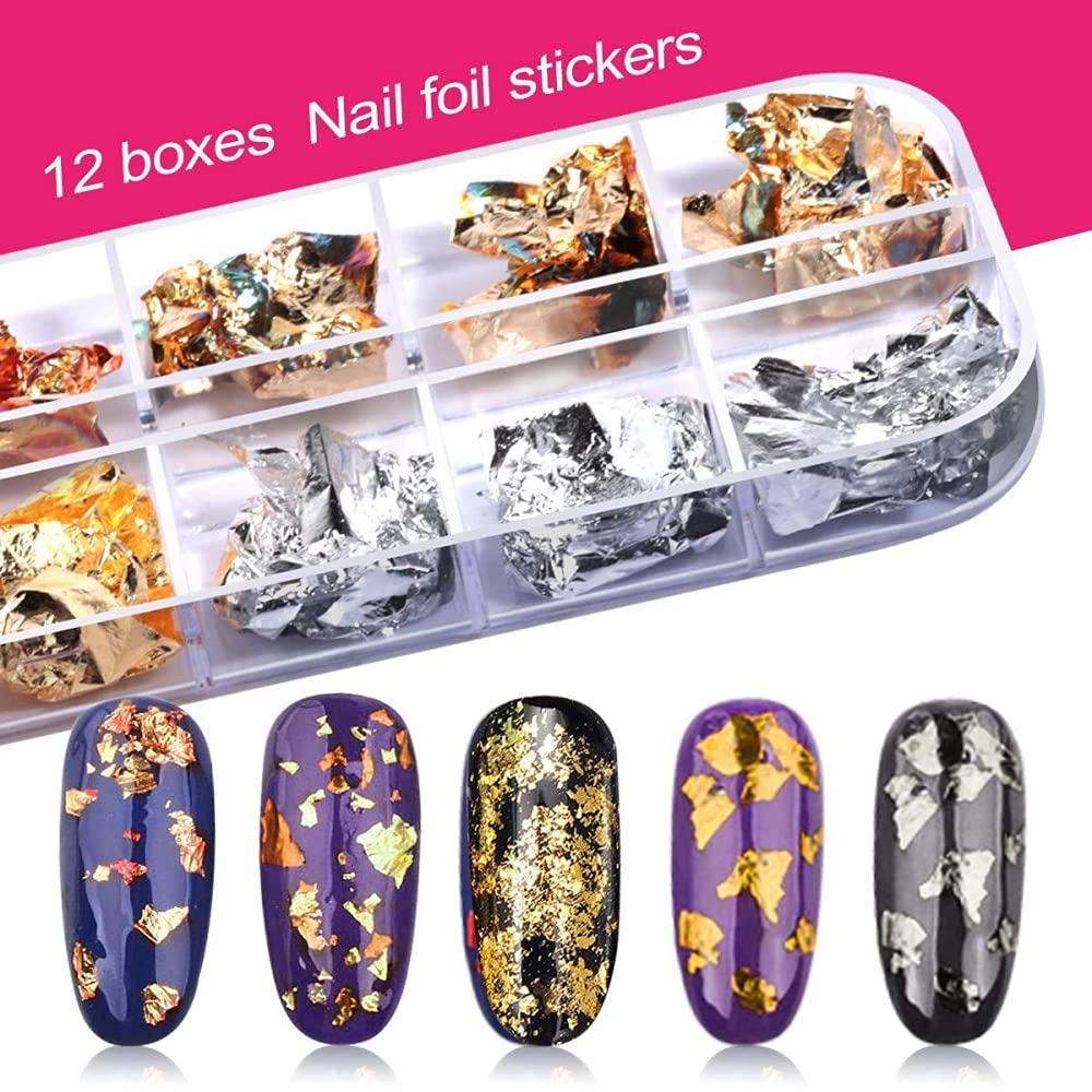 MAYCREATE® 3D Nail Art Stamping Kit - 39pcs Professional Nail Decorations Set with Stamping Plates, Brushes, Dotting Tools, Holographic Stickers, Foil Tape & Rhinestones | Perfect for DIY Manicures, Salon Nail Designs & Gift Ideas