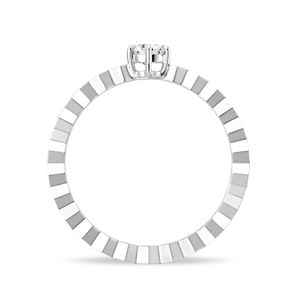 Lab Grown Diamond Geometric Promise Ring for Women - Elegant Engagement & Anniversary Gift for Her