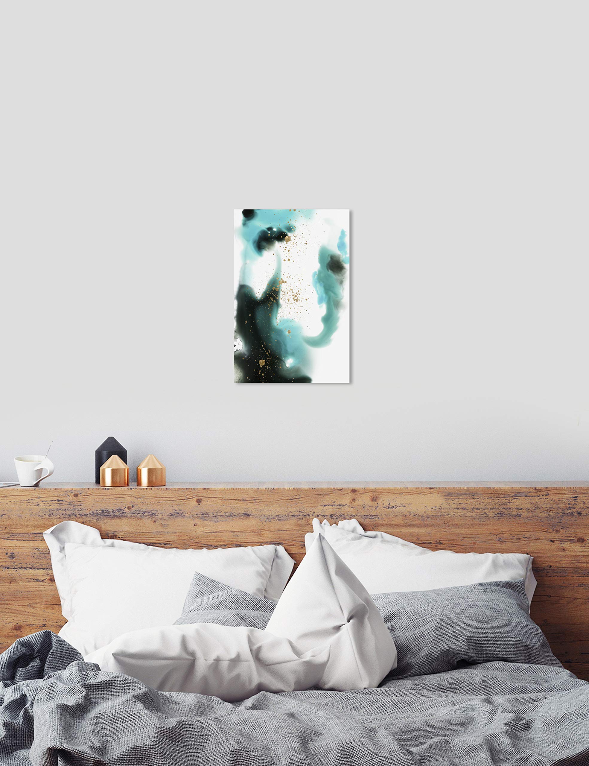 Abstract Ocean Wall Art Canvas Print 'On Oceans Time' - 20
