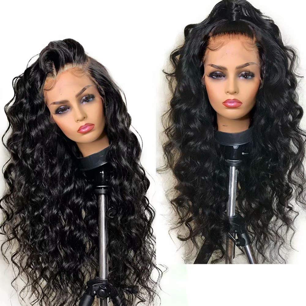 180% Density HD Transparent Lace Front Wig | Brazilian Remy Human Hair | 13x6 Deep Part Glueless Body Wave Wig for Black Women | Natural Color Human Hair Wigs | Perfect for Daily Wear, Cosplay & Special Occasions