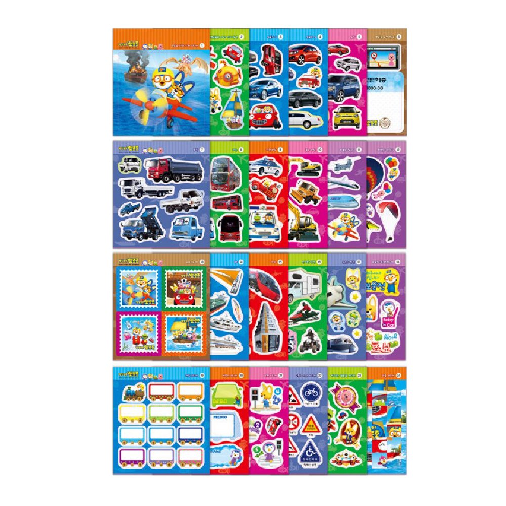 Pororo The Little Penguin Mini Sticker Book - 235 Fun Stickers for Kids | Korean Animation Character Stickers | Perfect for Scrapbooking, School Projects & Kids' Room Decor