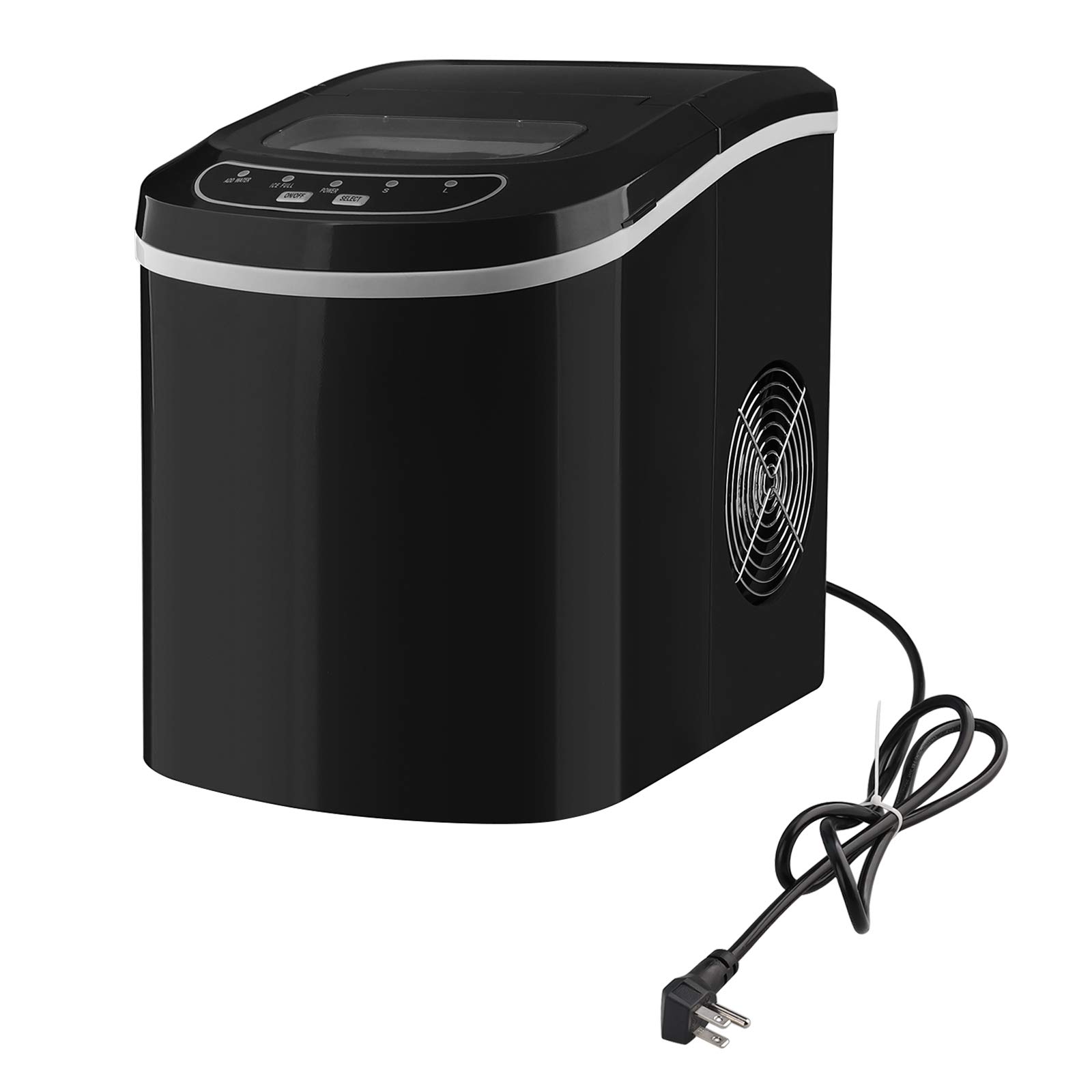 QWEEI Compact Countertop Ice Maker Machine - Automatic 9 Ice Cubes in 8-10 Minutes, 15LBS/24H Portable Ice Maker with Scoop for Home, Kitchen, Bar, Office & Outdoor Parties | Perfect for Cocktails, Iced Coffee & Entertaining
