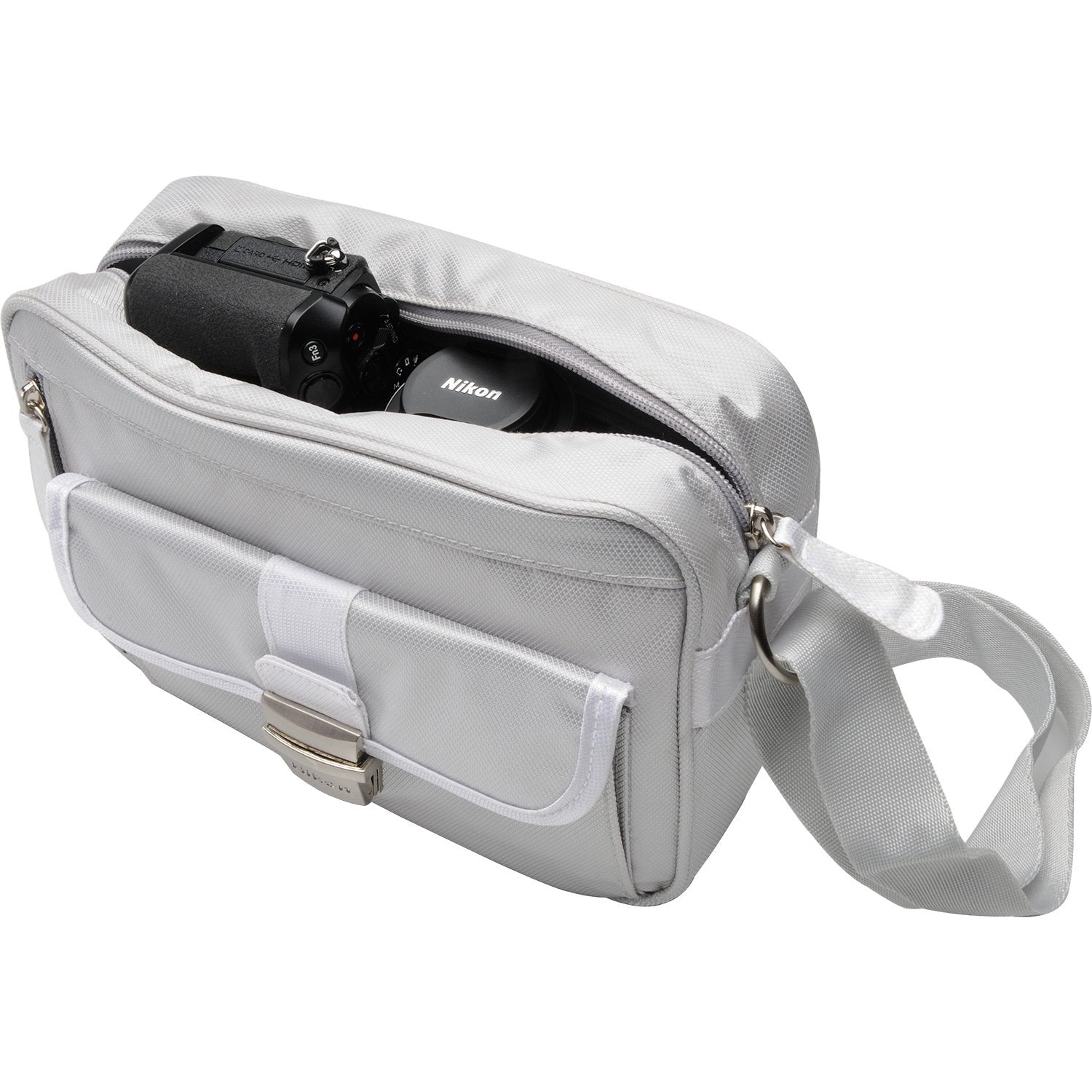 Nikon Compact Camera Case Silver - Durable Protective Pouch for Travel & Outdoor Photography
